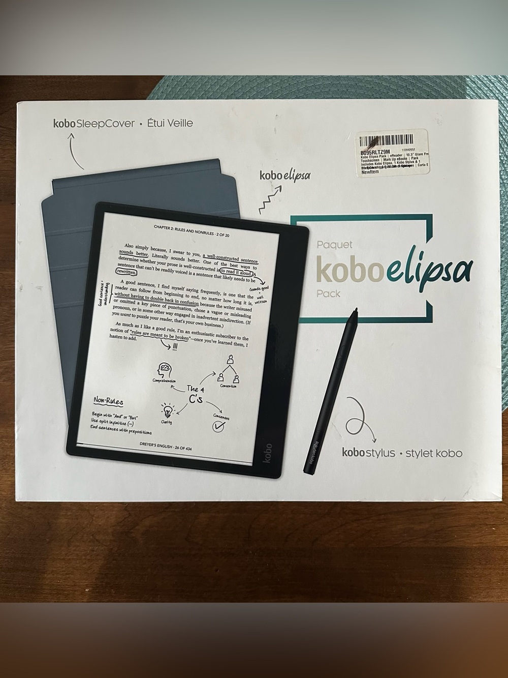 NEW & SEALED | Kobo Elipsa 10.3" eReader Pack | 32GB + Stylus + SleepCover
